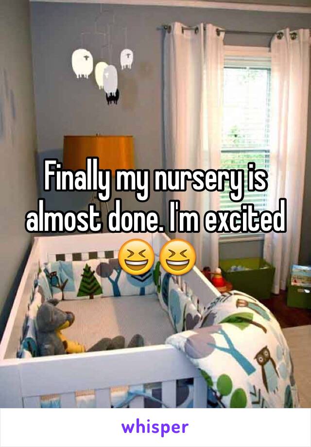 Finally my nursery is almost done. I'm excited 😆😆