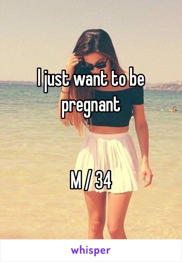 I just want to be 
pregnant 


M / 34