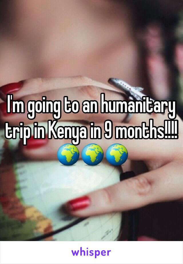 I'm going to an humanitary trip in Kenya in 9 months!!!!
🌍🌍🌍