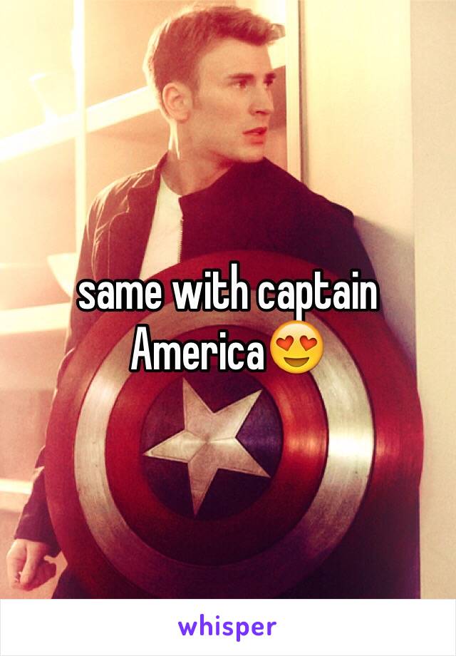 same with captain America😍