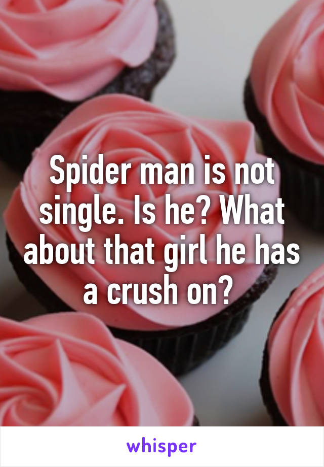 Spider man is not single. Is he? What about that girl he has a crush on? 