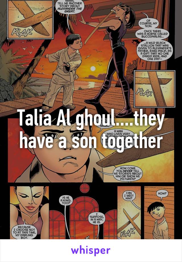 Talia Al ghoul....they have a son together