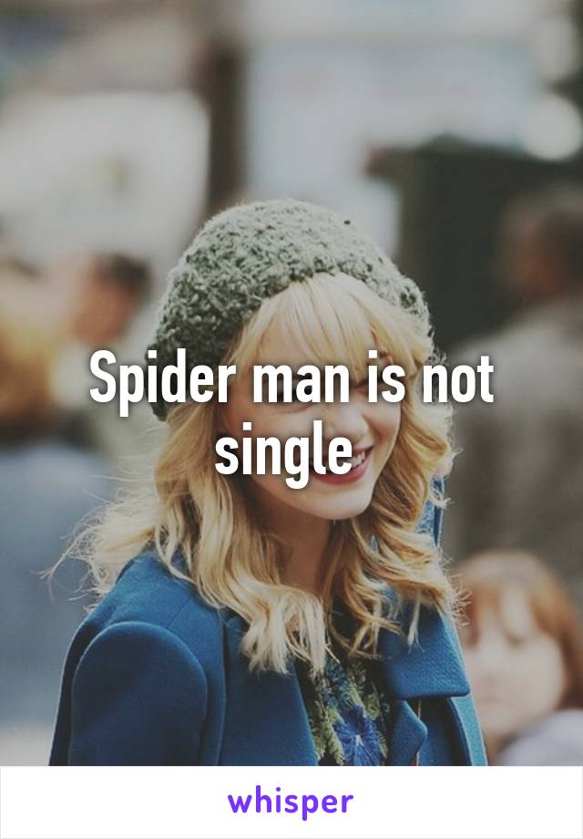 Spider man is not single 