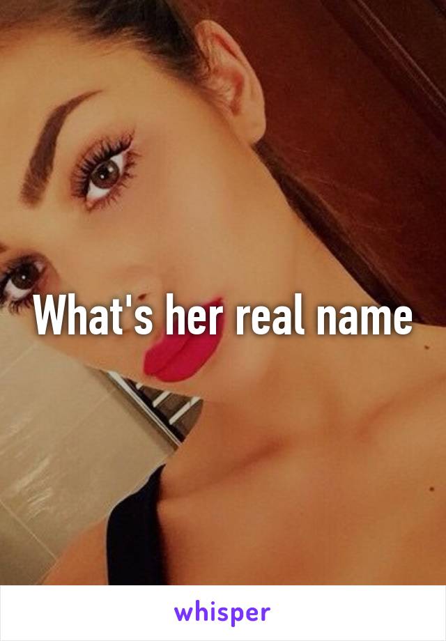 What's her real name