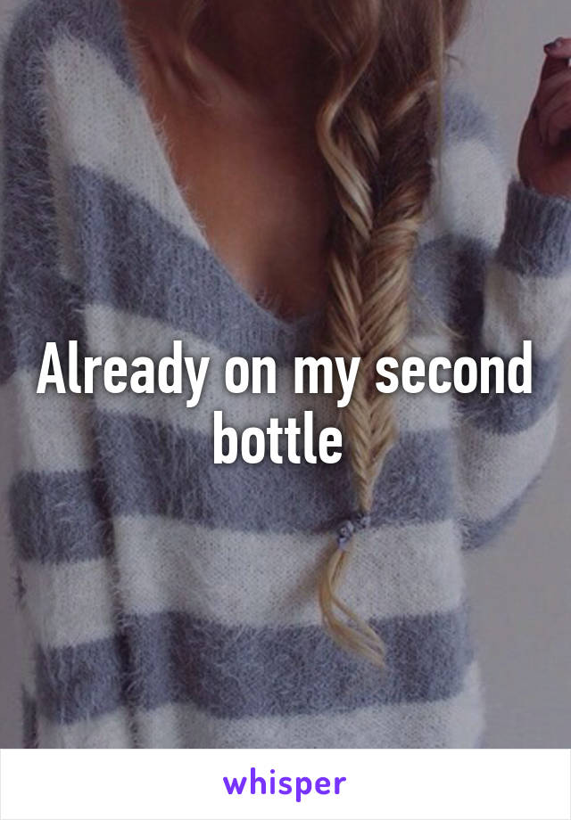 Already on my second bottle 