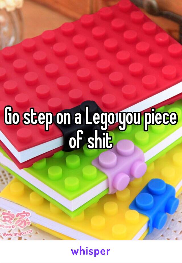 Go step on a Lego you piece of shit