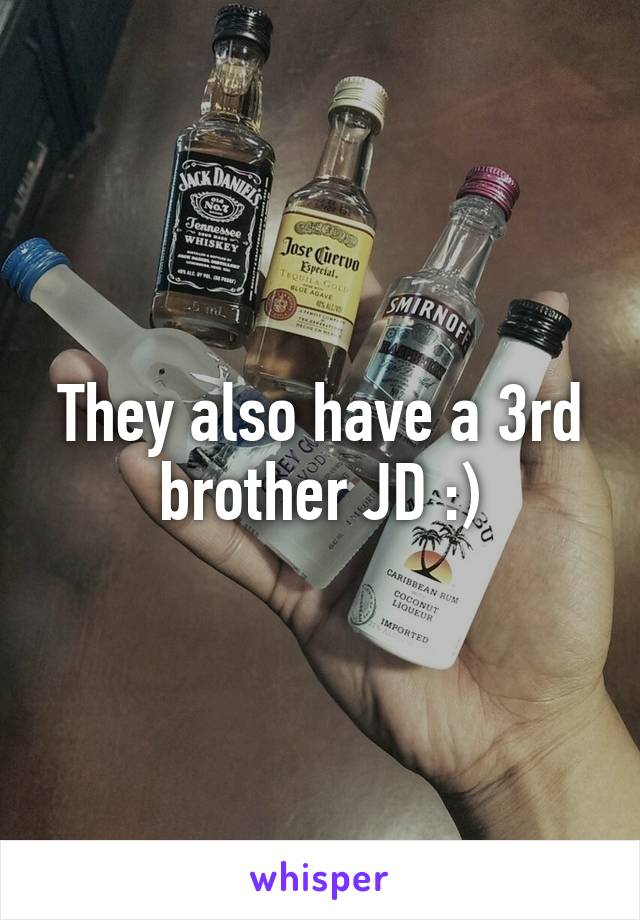 They also have a 3rd brother JD :)