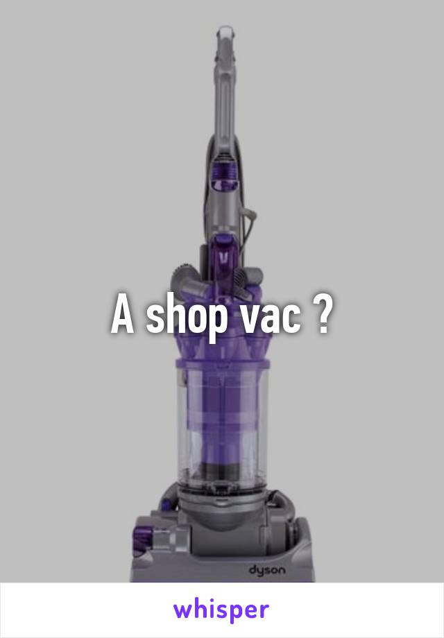 A shop vac ?