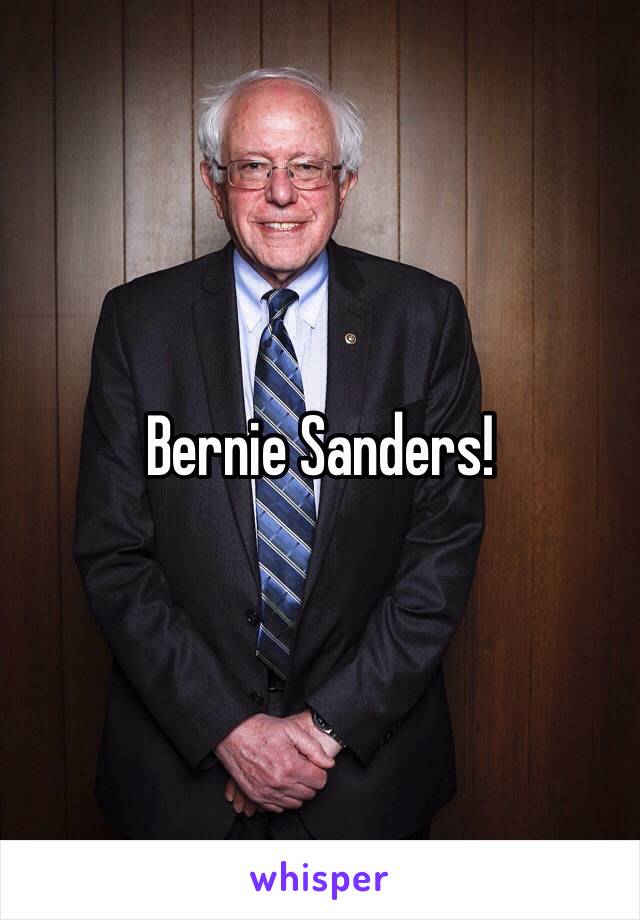 Bernie Sanders!