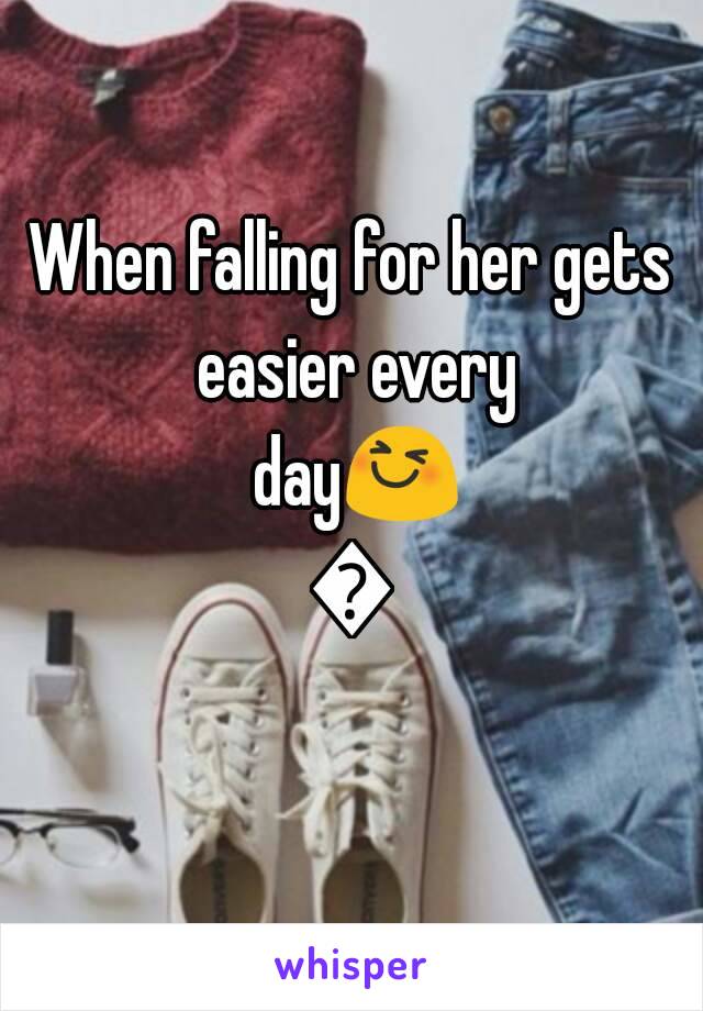 When falling for her gets easier every day😆💜