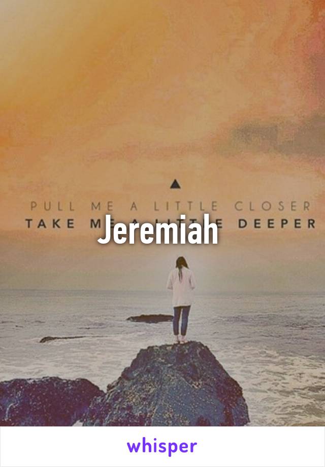 Jeremiah 