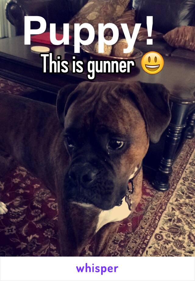 This is gunner 😃