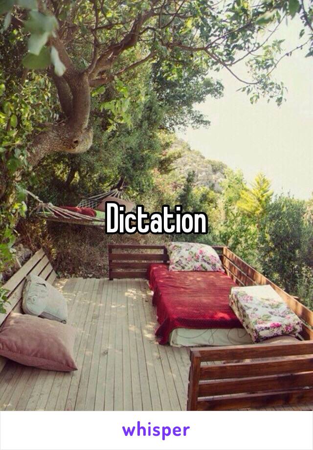 Dictation 