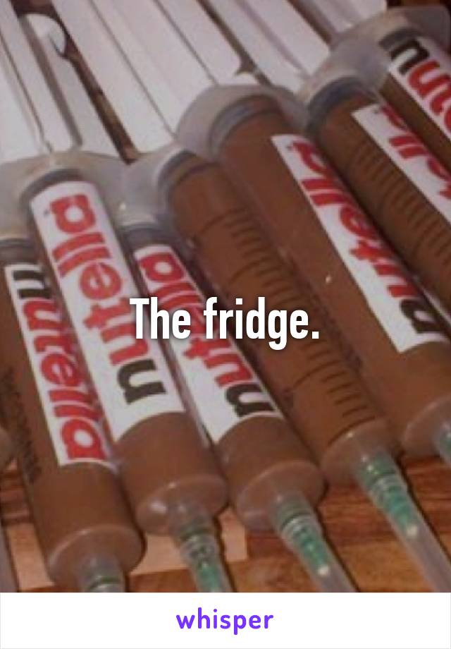 The fridge.