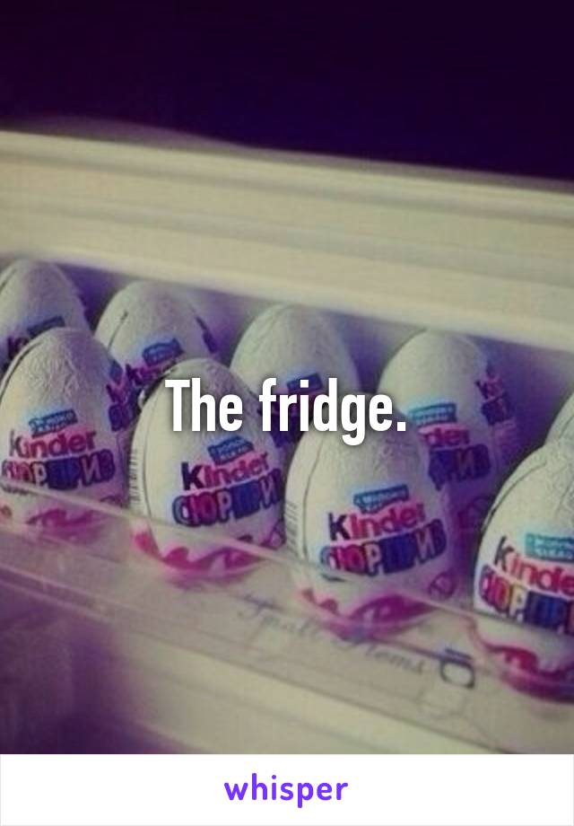 The fridge.