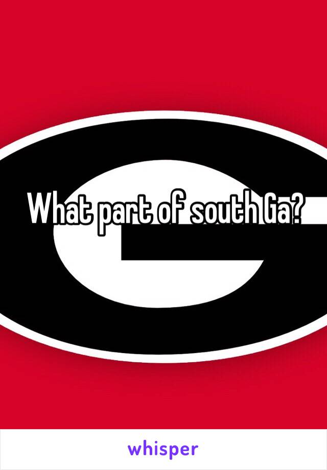 What part of south Ga?
