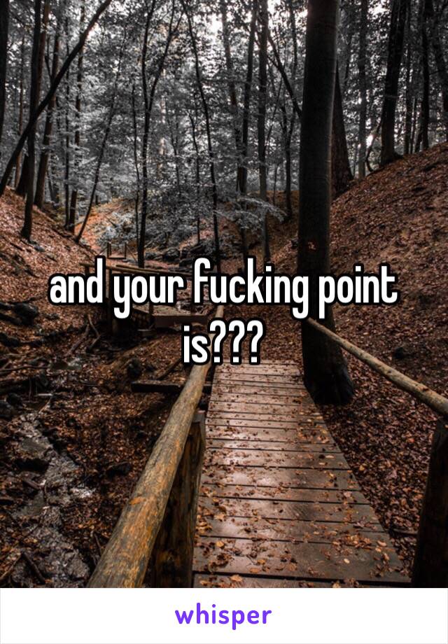 and your fucking point is??? 