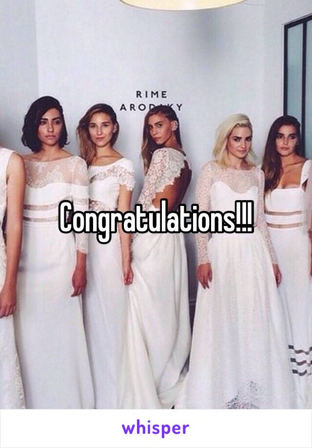 Congratulations!!!