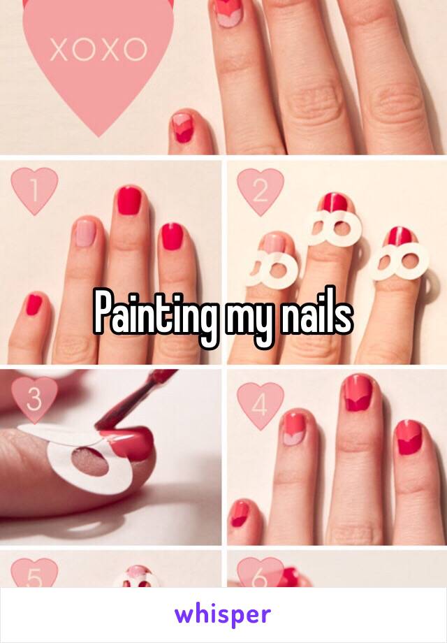 Painting my nails 