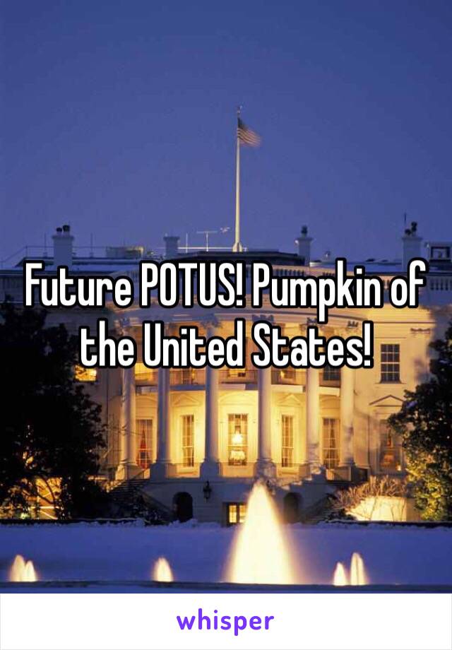 Future POTUS! Pumpkin of the United States!