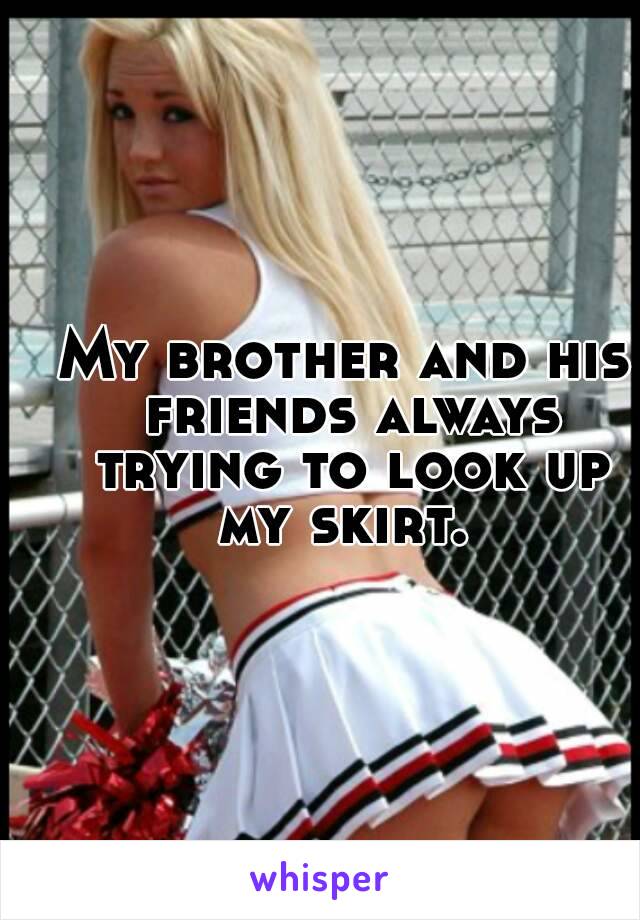 Look up my skirt with captions - More videos like this one ...