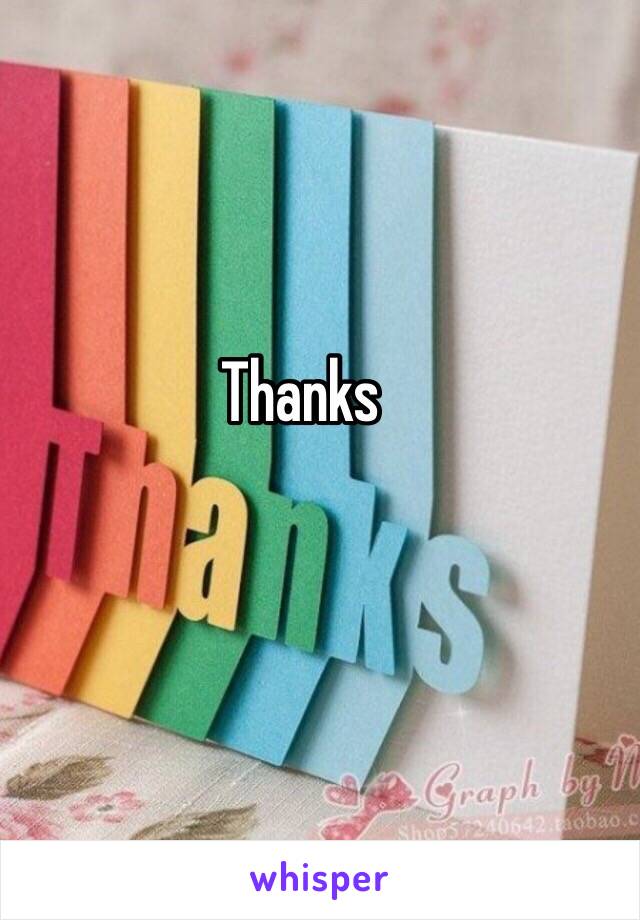 Thanks