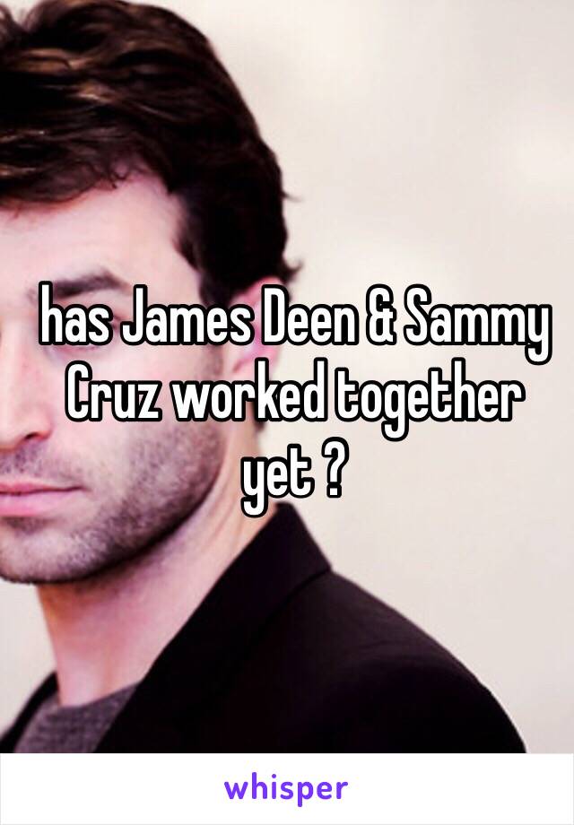 has James Deen & Sammy Cruz worked together yet ? 