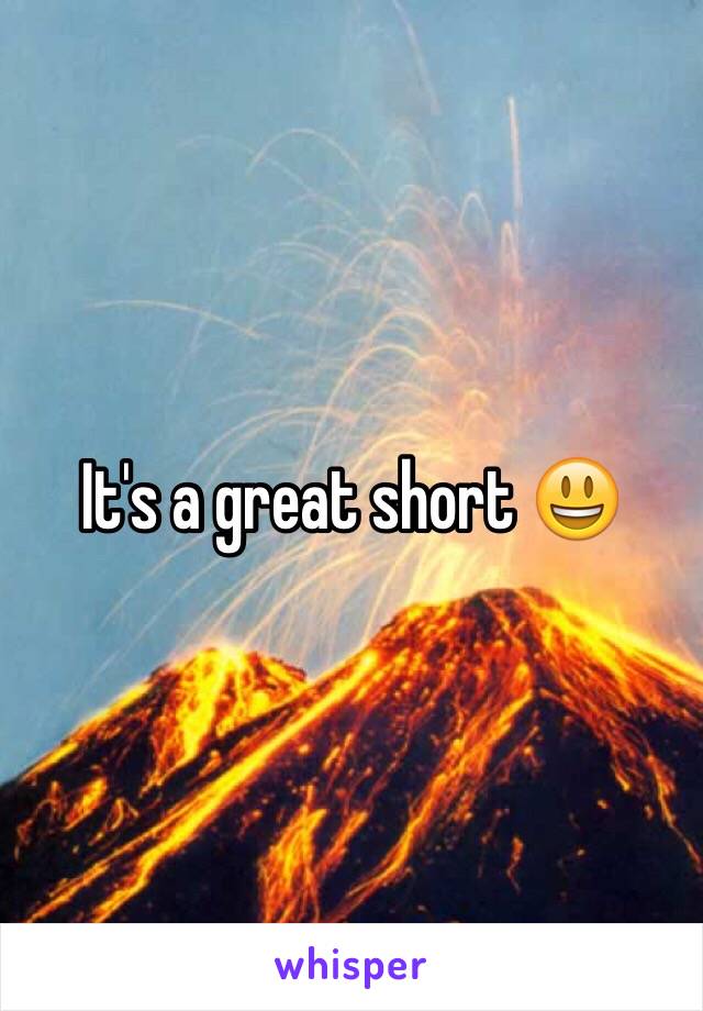 It's a great short 😃