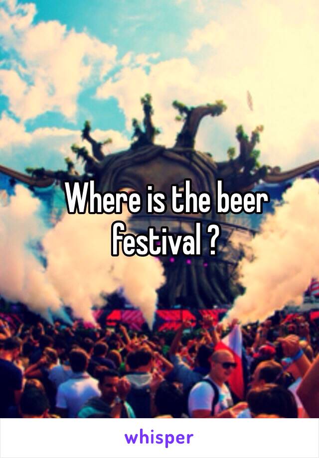 Where is the beer festival ? 