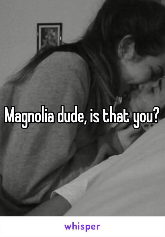 Magnolia dude, is that you? 