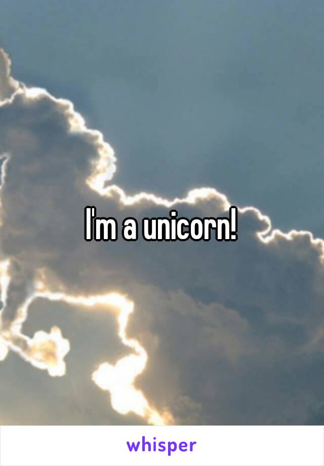 I'm a unicorn!