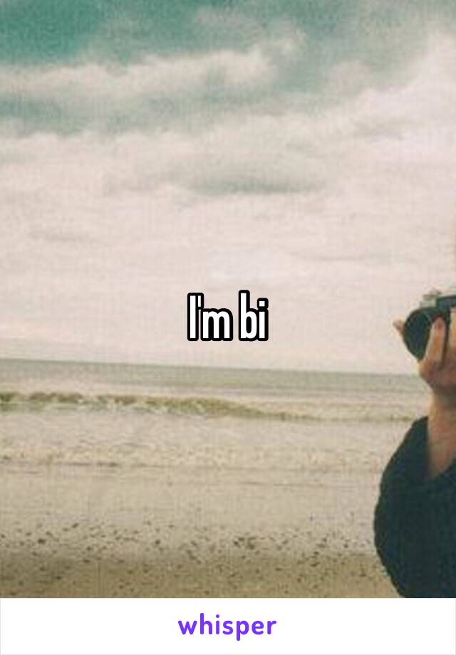 I'm bi 