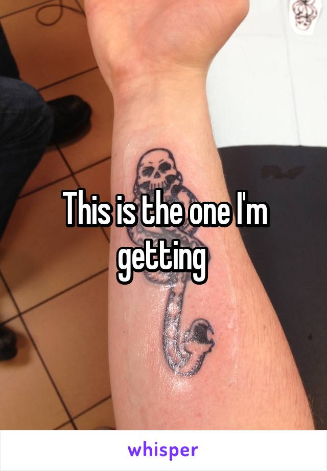 This is the one I'm getting 