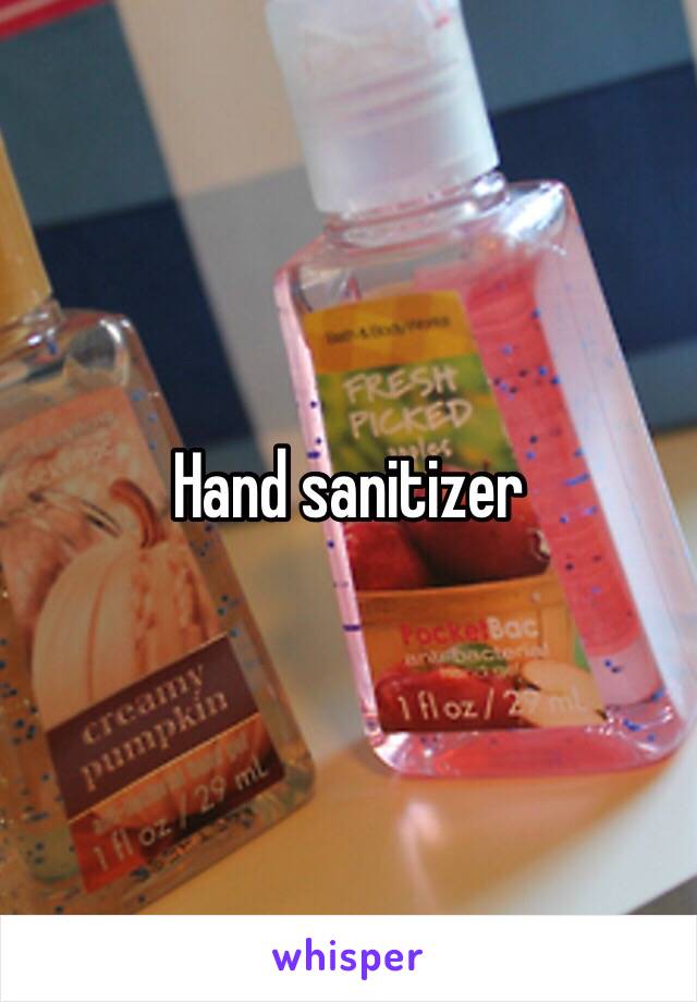 Hand sanitizer