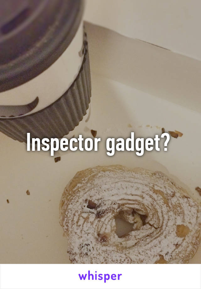 Inspector gadget? 