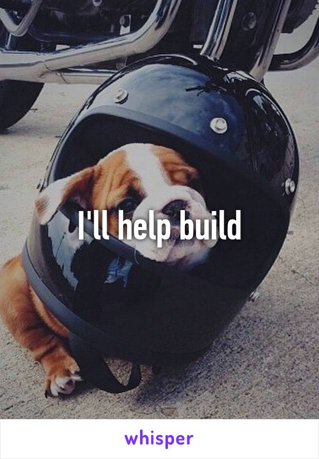 I'll help build