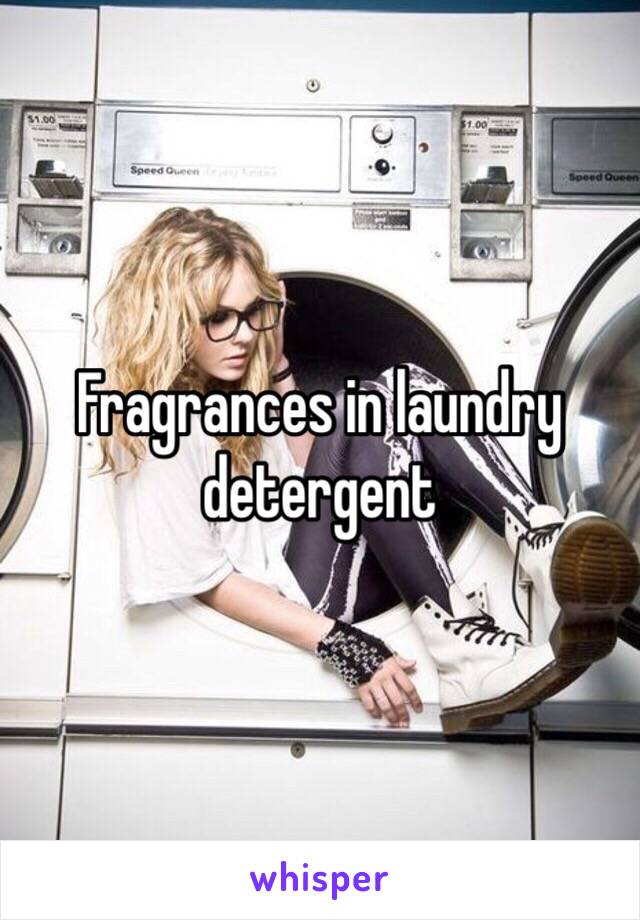 Fragrances in laundry detergent 