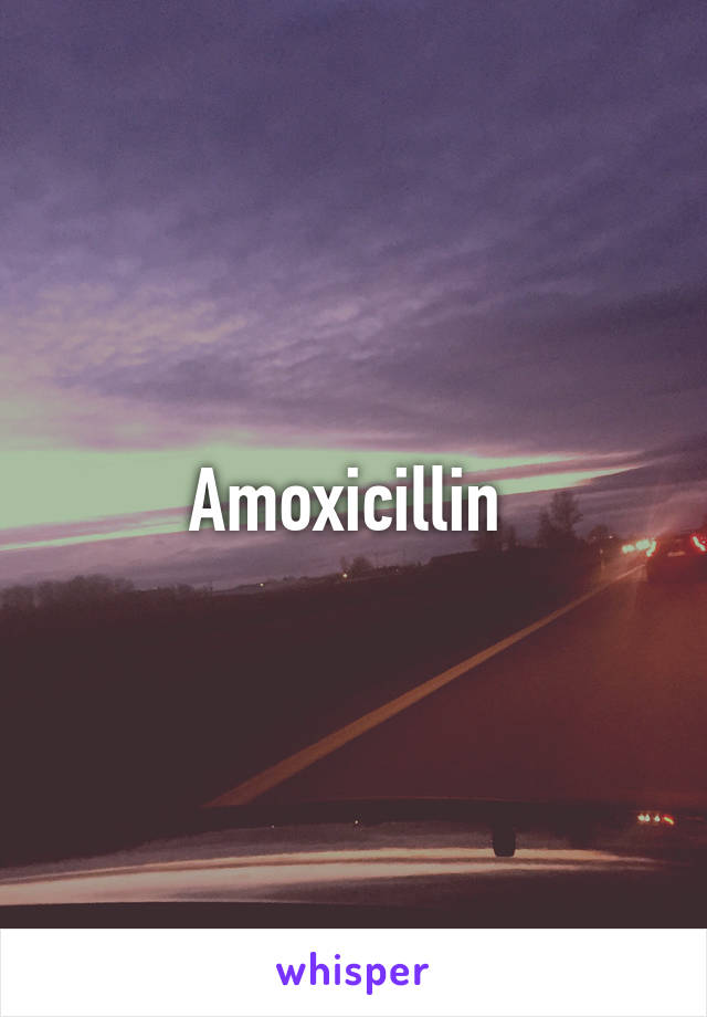 Amoxicillin 