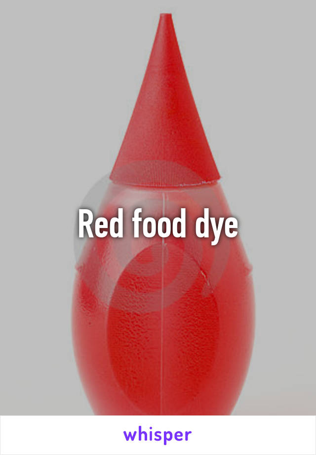 Red food dye