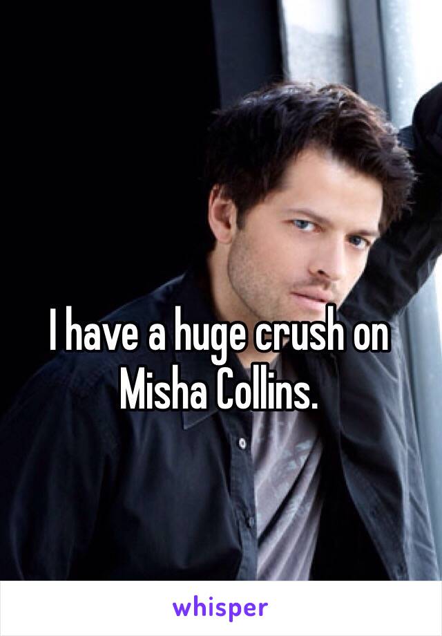 I have a huge crush on Misha Collins.