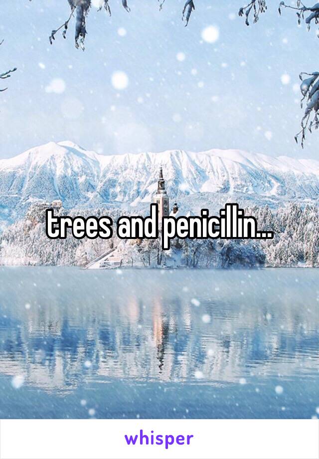 trees and penicillin...