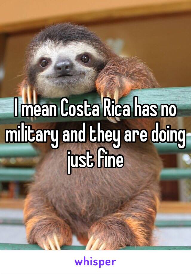 i-mean-costa-rica-has-no-military-and-they-are-doing-just-fine