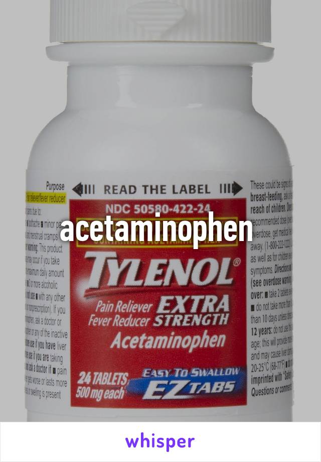 acetaminophen 