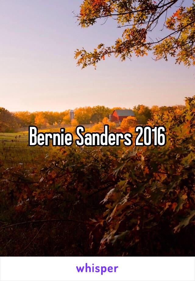 Bernie Sanders 2016