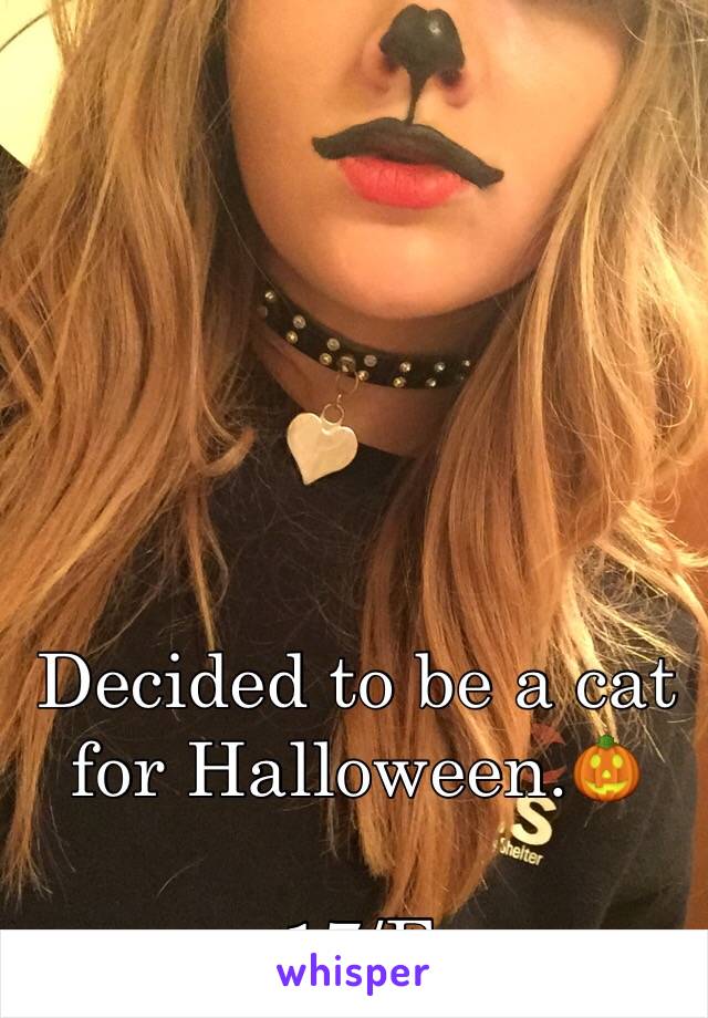Decided to be a cat for Halloween.🎃

17/F