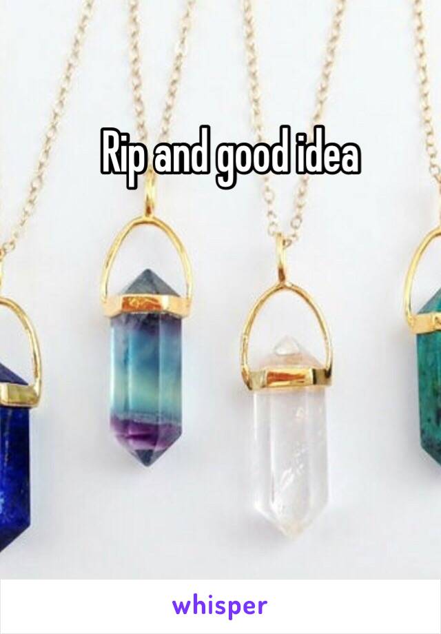 Rip and good idea