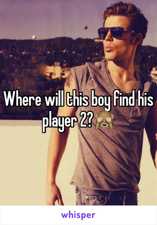 Where will this boy find his player 2?🙈