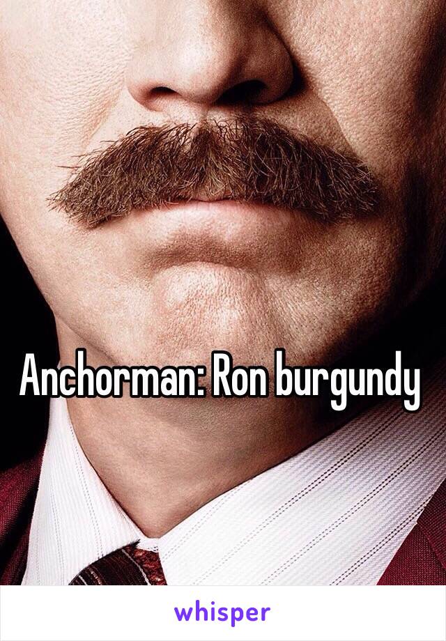 Anchorman: Ron burgundy 