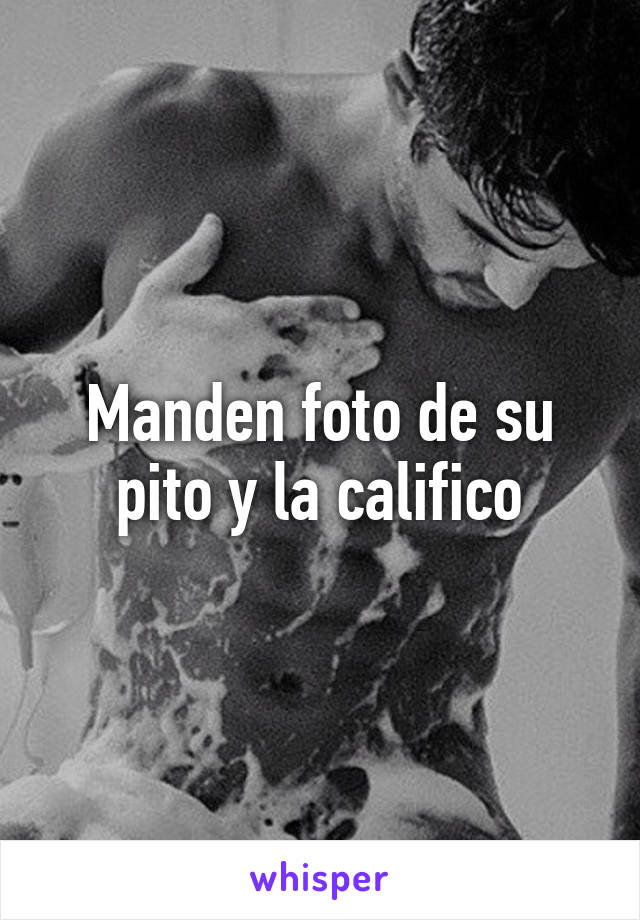 Manden foto de su pito y la califico