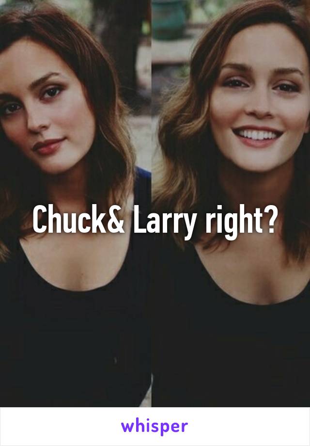 Chuck& Larry right?
